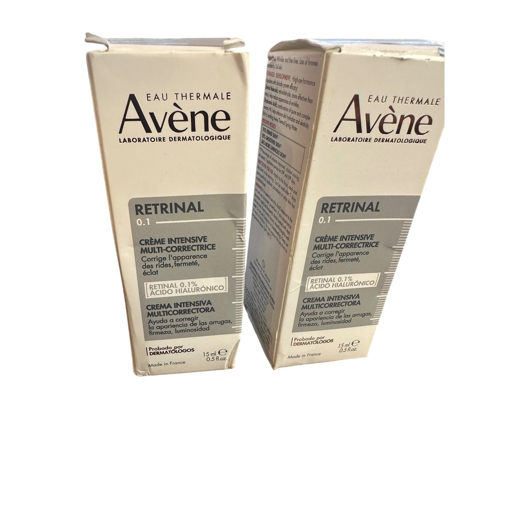 Avene Retrinal 0.1 Intensive Cream 0.5oz Lot of 2 Anti-Aging Retinaldehyde